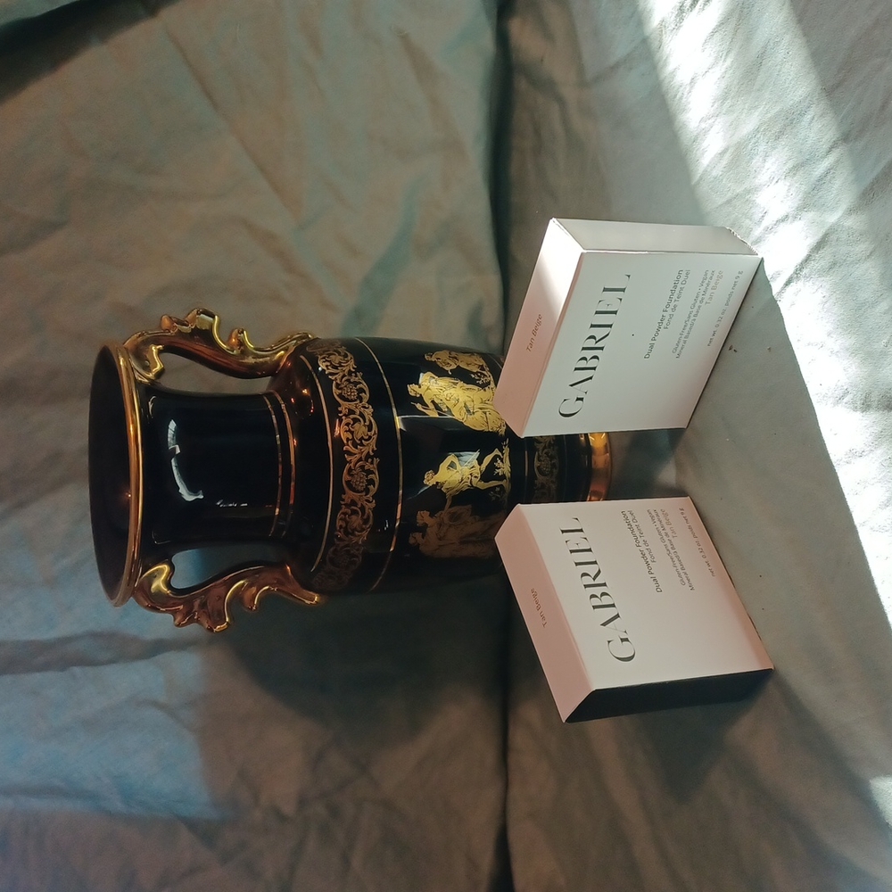 Two GABRIEL Dual Powder Foundation Tan Beige Color